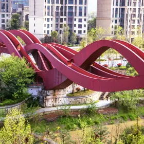 Meixi Lake Chinese Knot Bridge