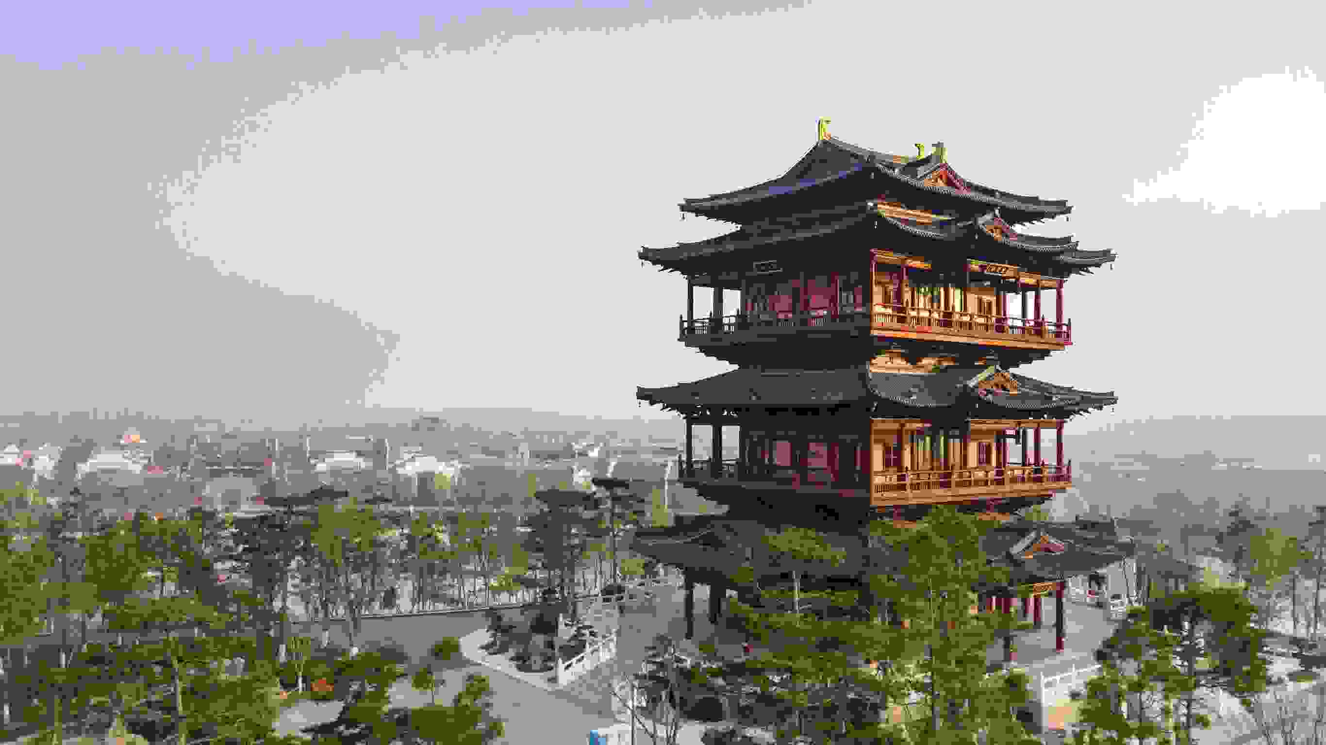 Minecraft: How To Build a Simple Cherry Blossom Pagoda 