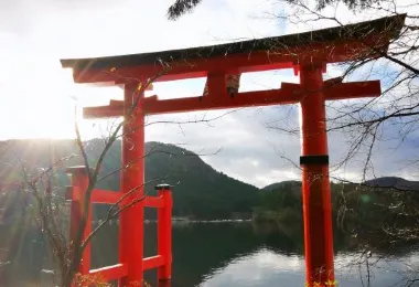 箱根神社 平和の鳥居 観光スポットの人気写真