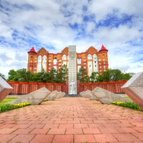the Memorial to Unknown Soldiers in Blagoveshchensk