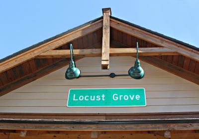 Locust Grove Train Viewing Platform