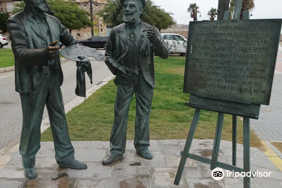 Estatuas de Santiago Rusinol y Ramon Casas1
