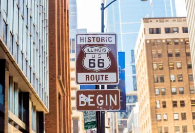 Historic Route 66 Begin Sign รูปภาพAttractionsยอดนิยม
