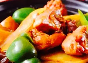 Braised chicken steamed sice (meishilin)