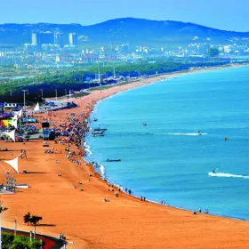 Golden Sandy Beach Bathing Beach