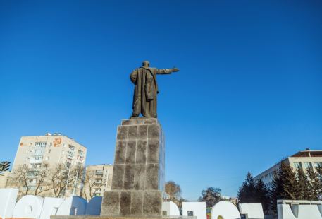 Lenin Square in Blagoveshchensk