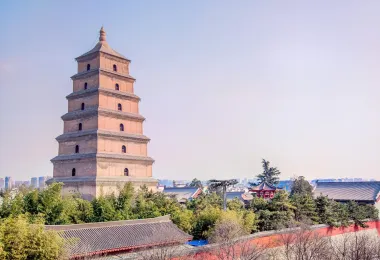 Giant Wild Goose Pagoda Popular Attractions Photos