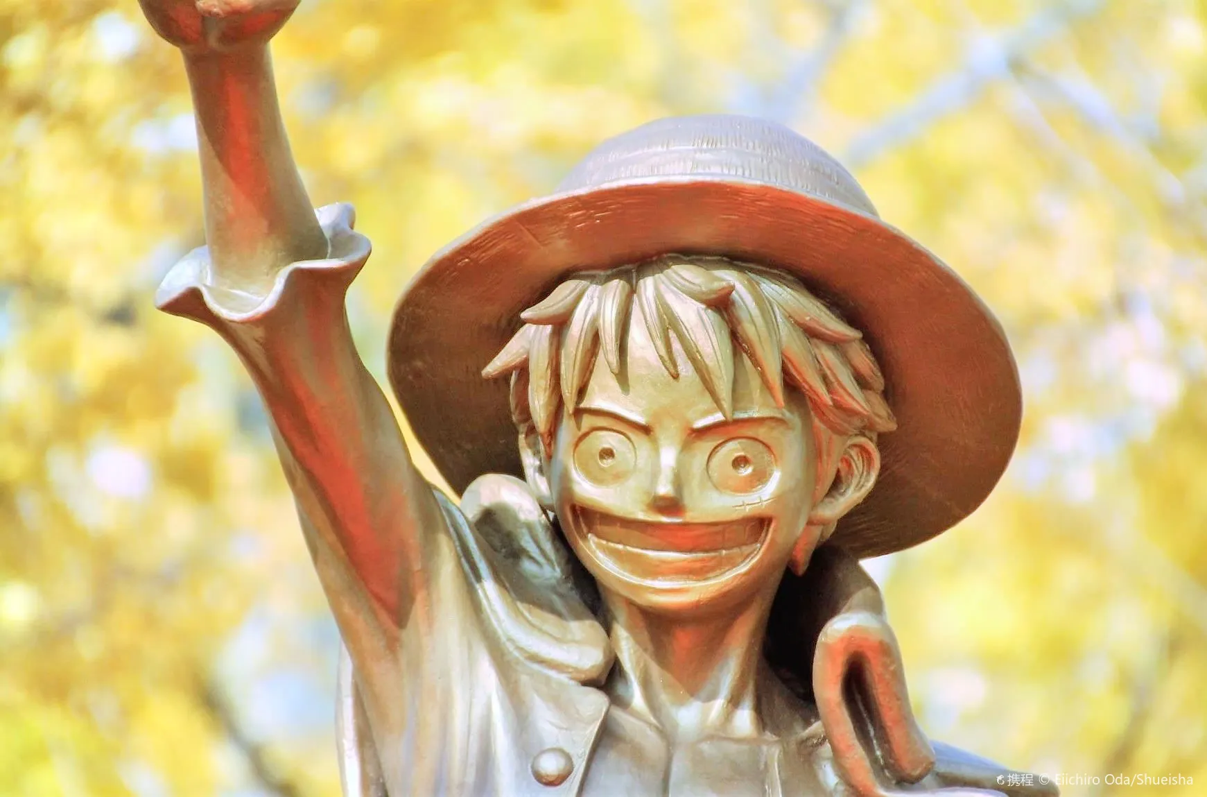 航海王銅像“草帽一夥”-路飛像