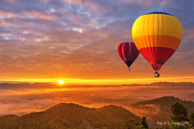 Hot air balloon ride at Chiang Mai