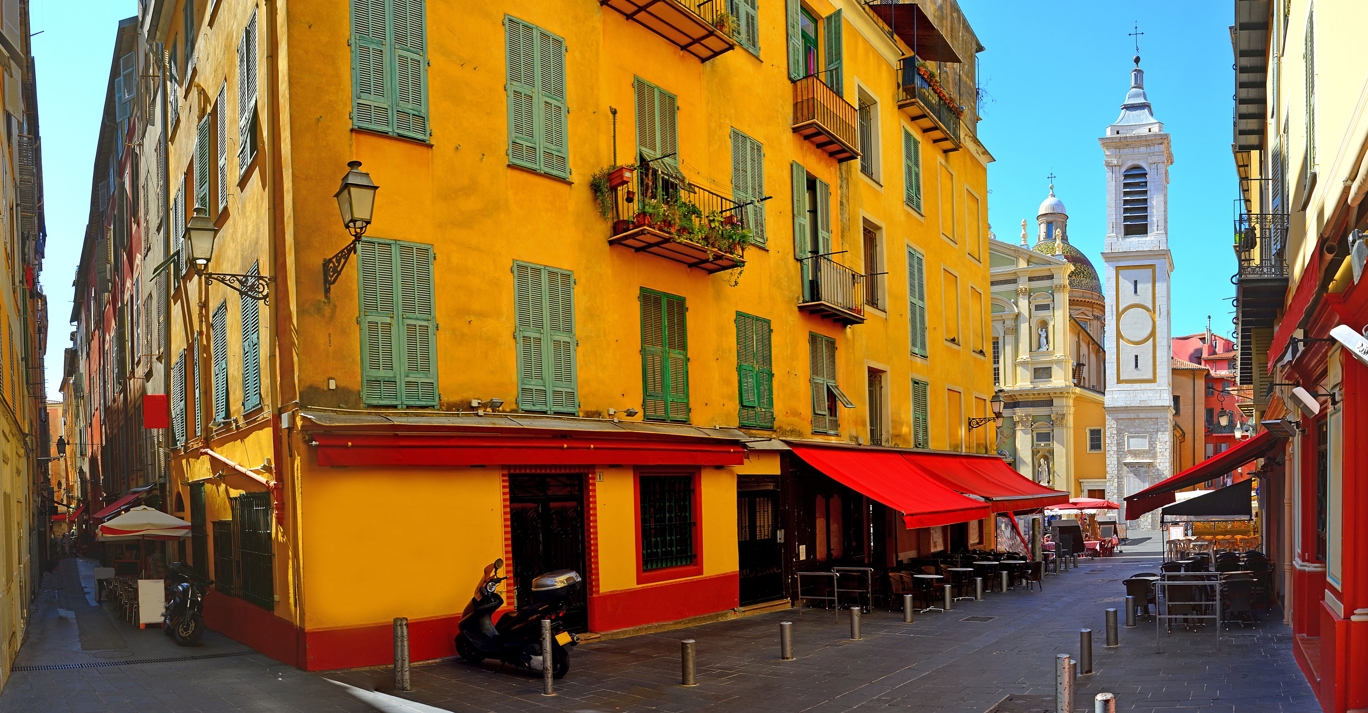 Nice, Cote d'Azur, France , French Riviera - Place Rossetti in the