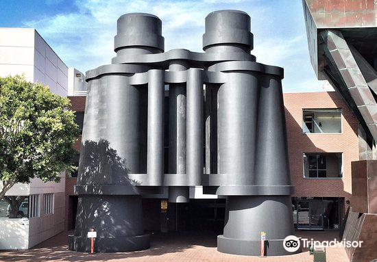 Los Angeles, United States of America - July 15, 2017: The Giant Binoculars  public artwork in front